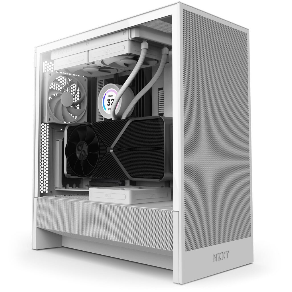 Case|NZXT|H5 Flow|MidiTower|Case product features Transparent panel|Not ...