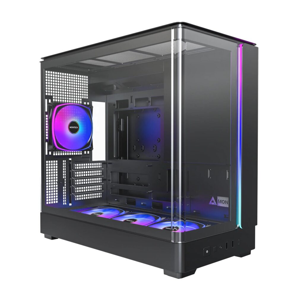 Case|MONTECH|micro ATX/Mini-ITX|Black|Midi Tower|PC|KING 15 PRO|KING15PR...
