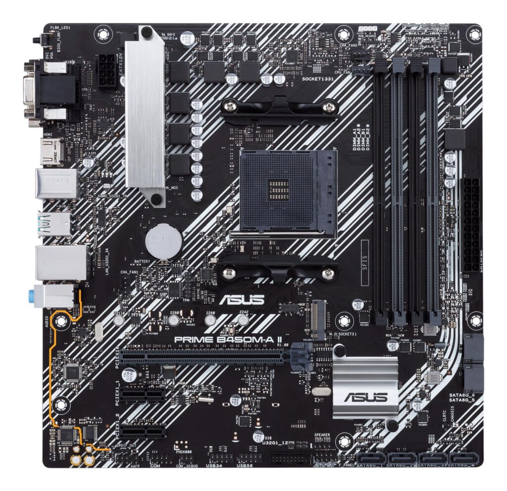 Mainboard|ASUS|AMD B450|SAM4|MicroATX|2xPCI-Express 2.0 1x|1xPCI-Express...