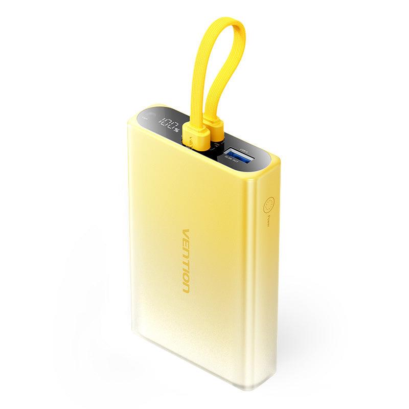 AKUPANK USB 10000MAH 22.5W/YELLOW FHZY0 VENTION
