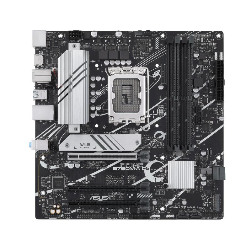 Emaplaat|ASUS|Intel B760 Express|LGA1700|Micro-ATX|Memory DDR4|Memory s&...