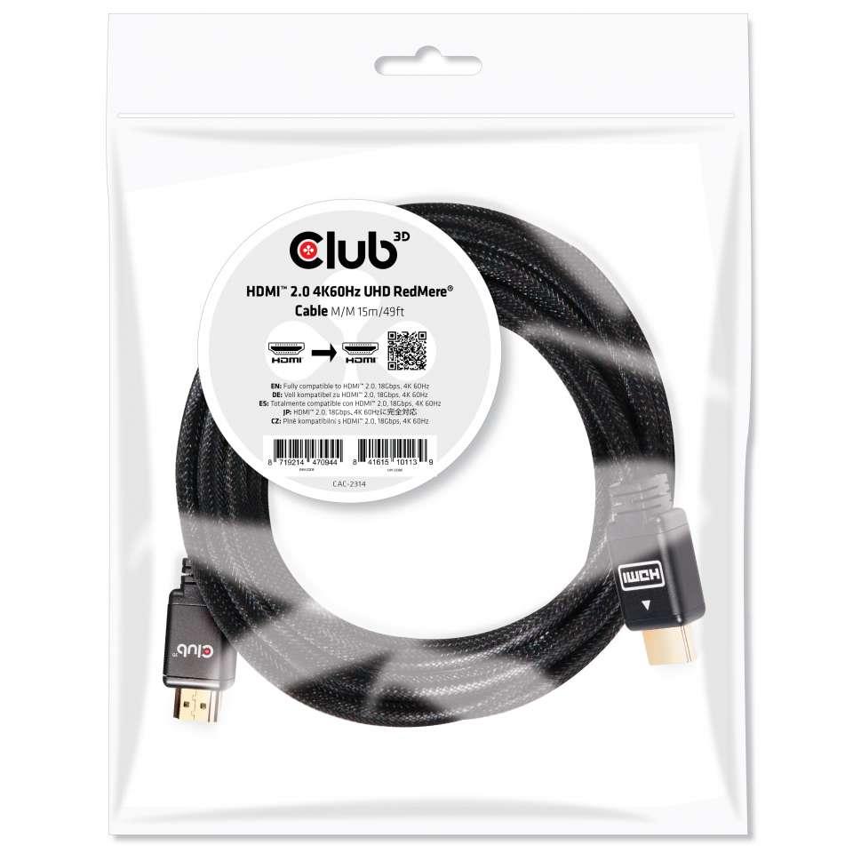 CABLE HDMI 15M/M/M CAC-2314 CLUB3D