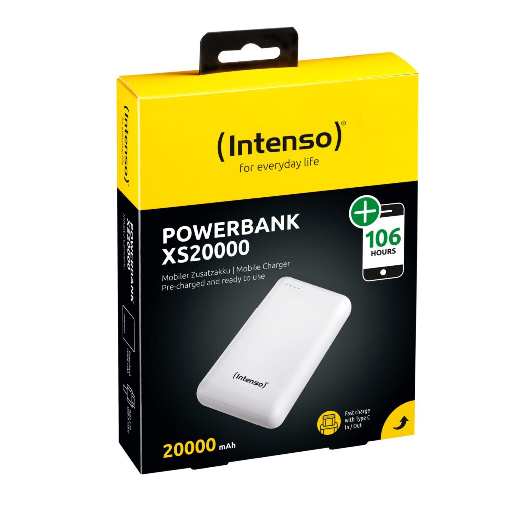 AKUPANK USB 20000MAH/WHITE XS20000 INTENSO