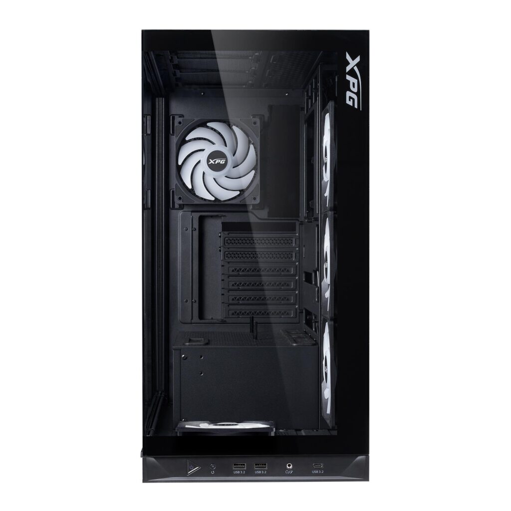 Case|ADATA|INVADER X BTF|MidiTower|Case product features Transparent pan...
