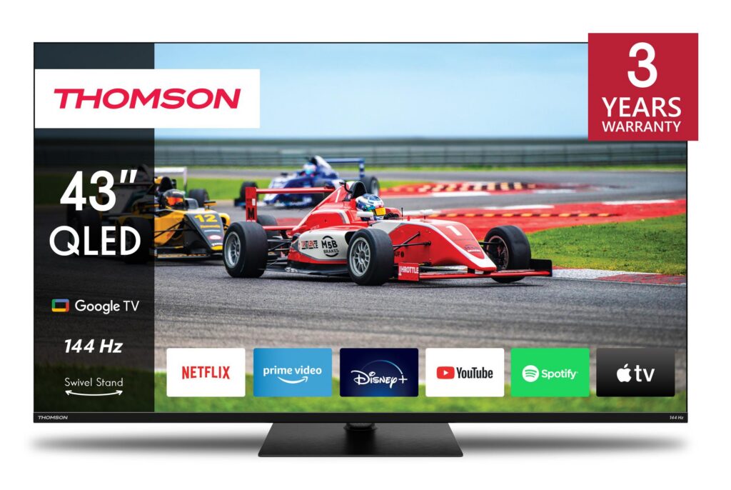 Televiisor|THOMSON|43″|4K/Smart|QLED|3840×2160|Juhtmevaba LAN...