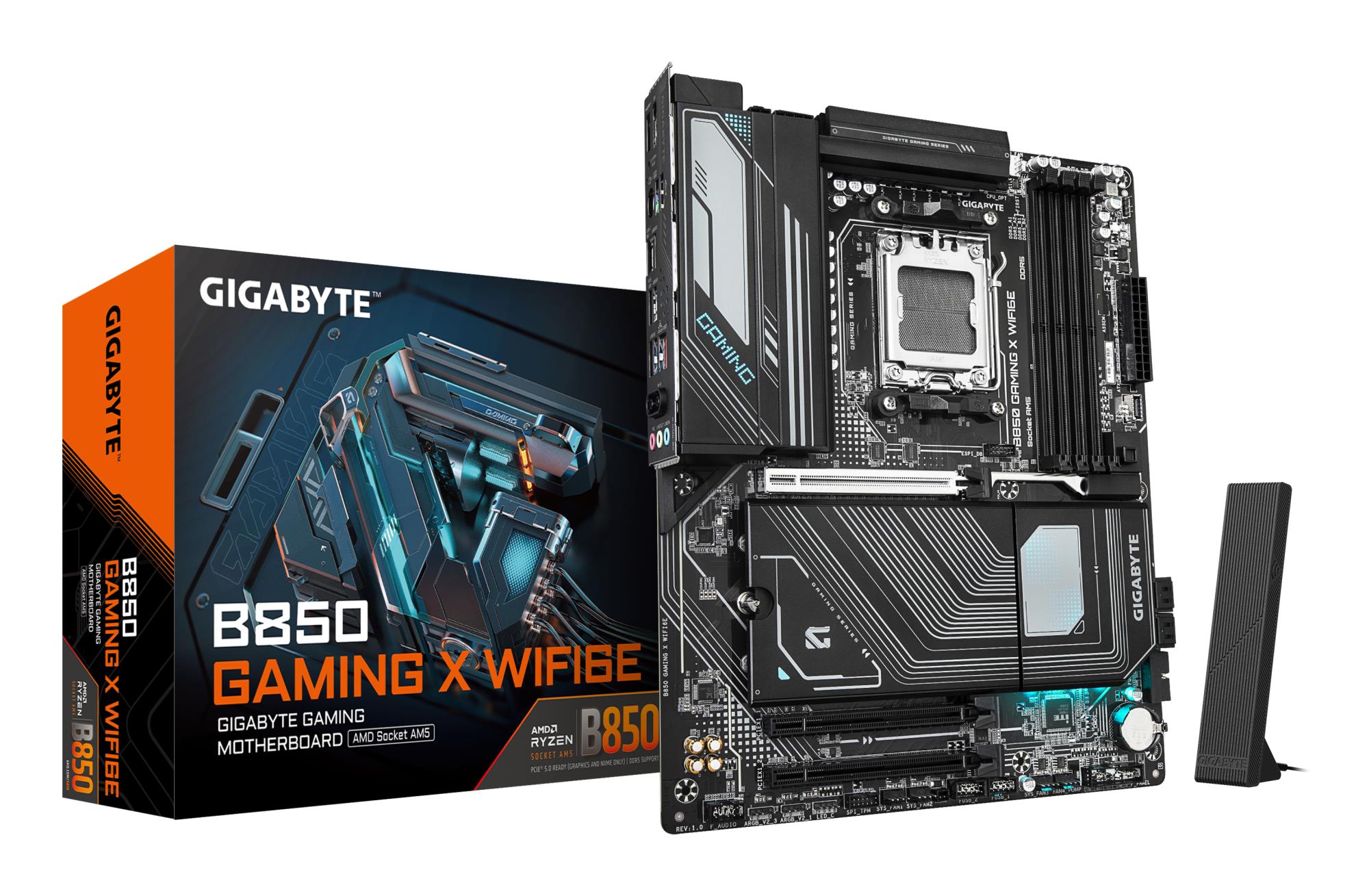 Emaplaat|GIGABYTE|AMD B850|SAM5|ATX|Memory DDR5|Memory slots 4|2xPCI-Ex&...