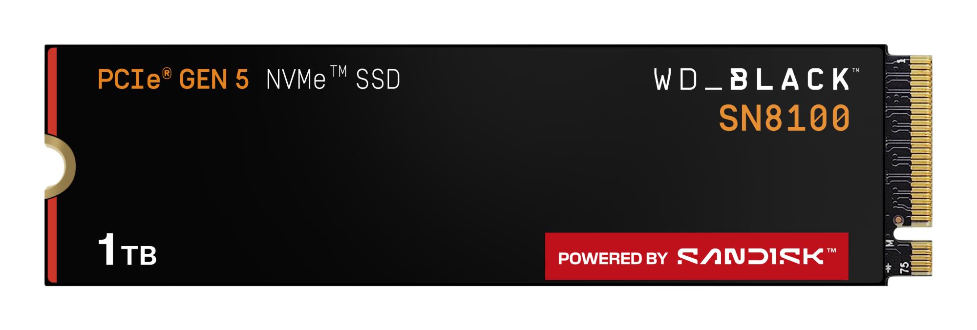 SSD|SANDISK|2400xTBW rating|NVMe Yes|PCI Express 5.0|M.2|1000 GB|POWERED...