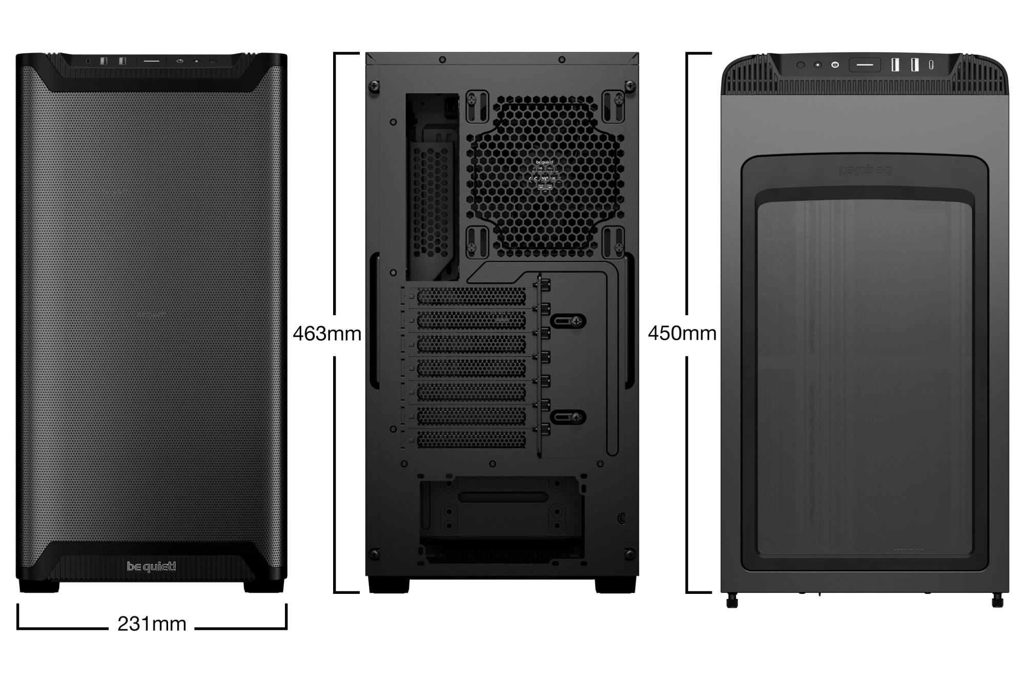 Case|BE QUIET|PURE BASE 501|MidiTower|Not included|ATX|MicroATX|MiniITX|...