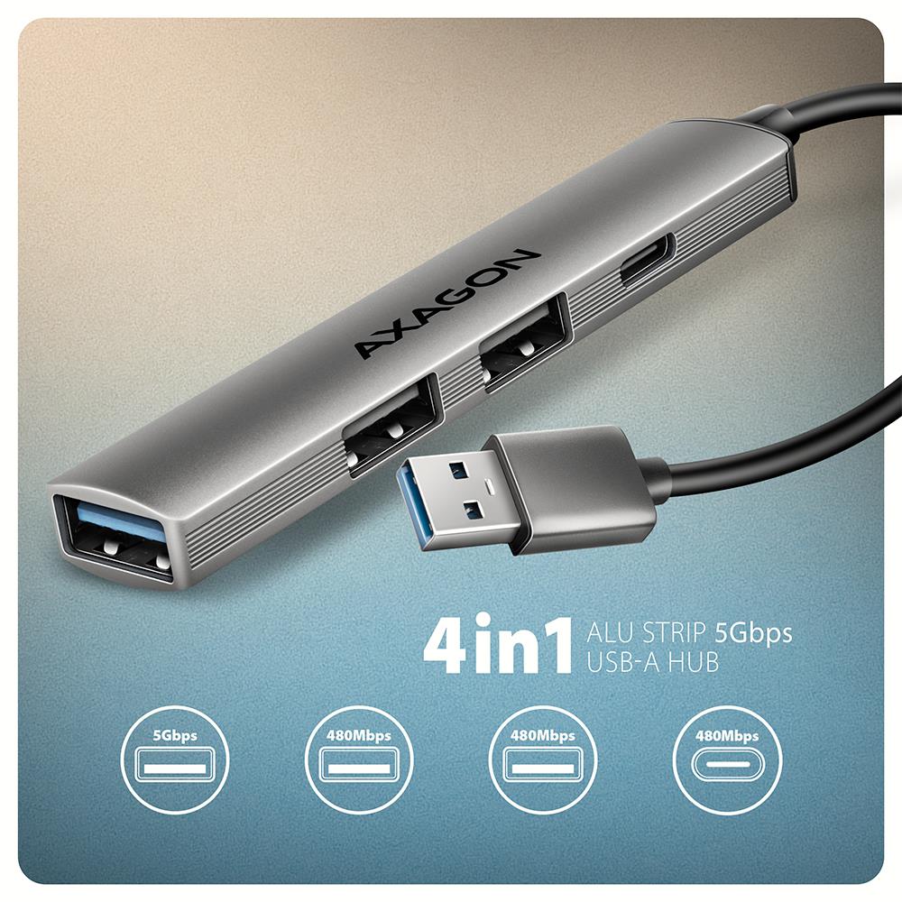 I/O HUB USB3.2 4PORT/0.12M HUE-STA AXAGON