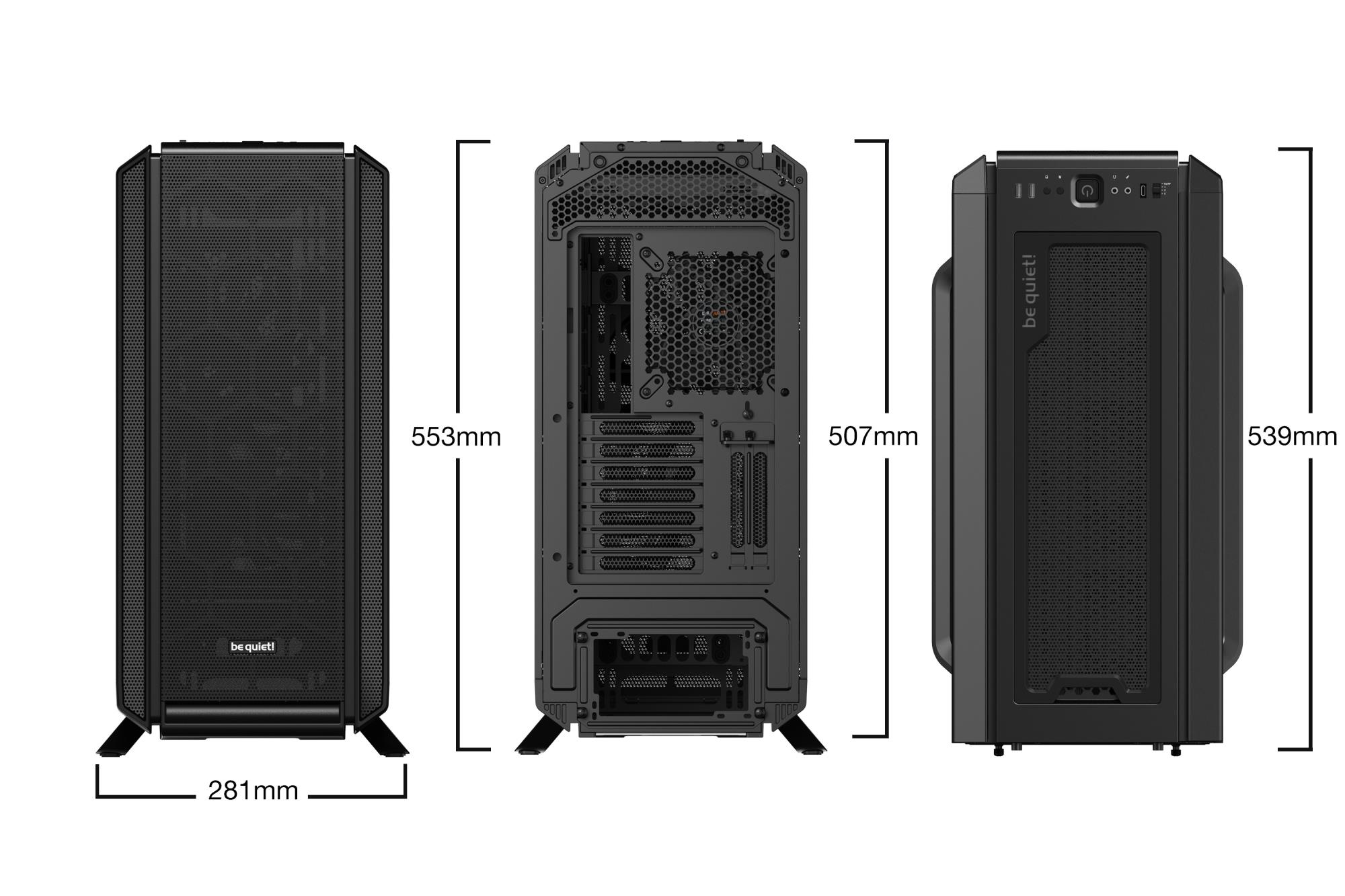 Case|BE QUIET|Silent Base 802 Black|MidiTower|Not included|ATX|EATX|Micr...