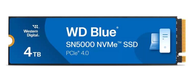 SSD|SANDISK|Blue SN5000|4TB|M.2|NVMe|Write speed 5000 MBytes/sec|Read sp...