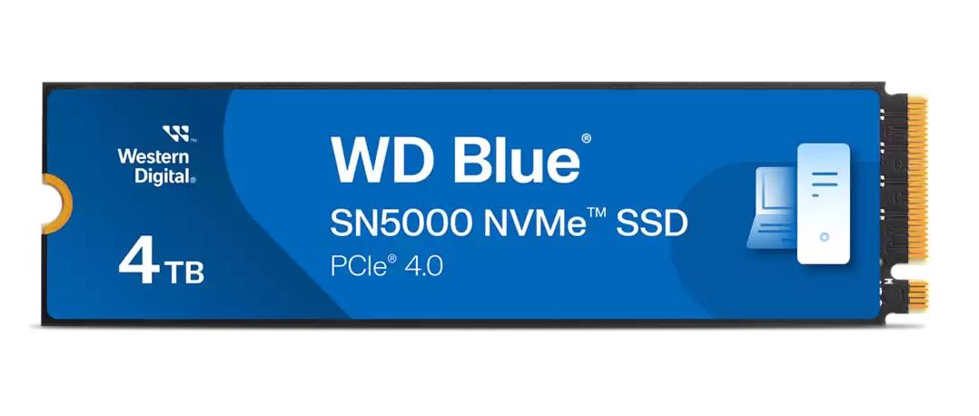 SSD|SANDISK|Blue SN5000|4TB|M.2|NVMe|Write speed 5000 MBytes/sec|Read sp...