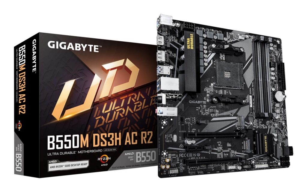 Mainboard|GIGABYTE|AMD B550|SAM4|Micro-ATX|Memory DDR4|Memory slots 4|B5...