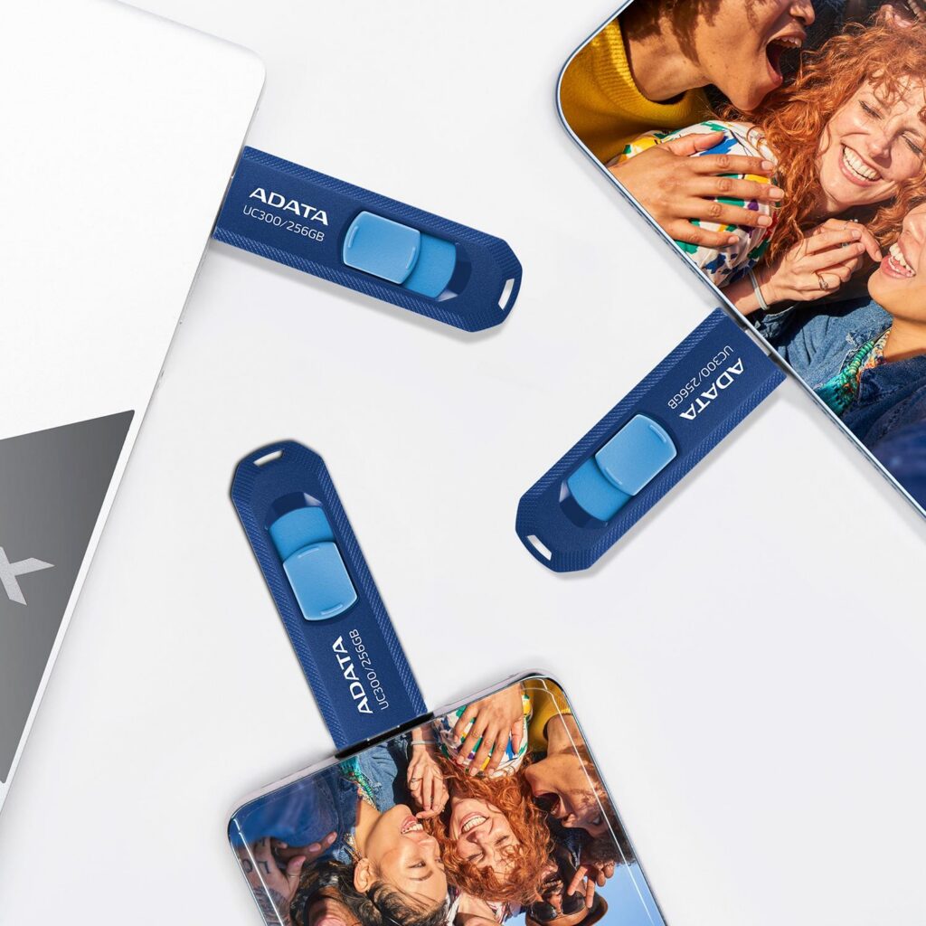 MÄLUPULK FLASH USB-C 128GB/ACHO-UC300-128G-RNB/BU ADATA