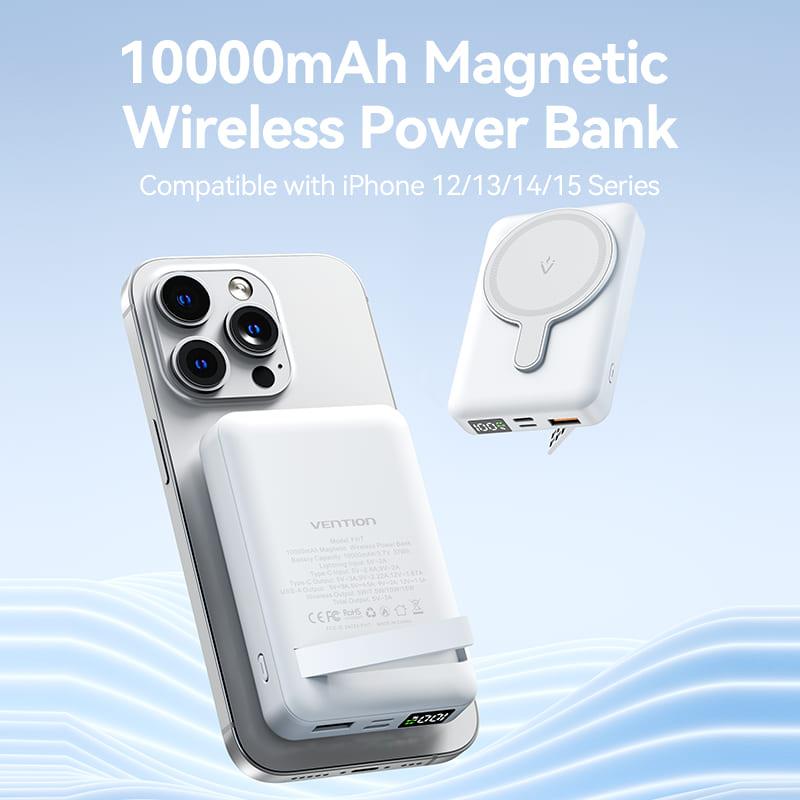 AKUPANK WRL 10000MAH 22.5W/MAGNETIC WHITE FHTW0 VENTION