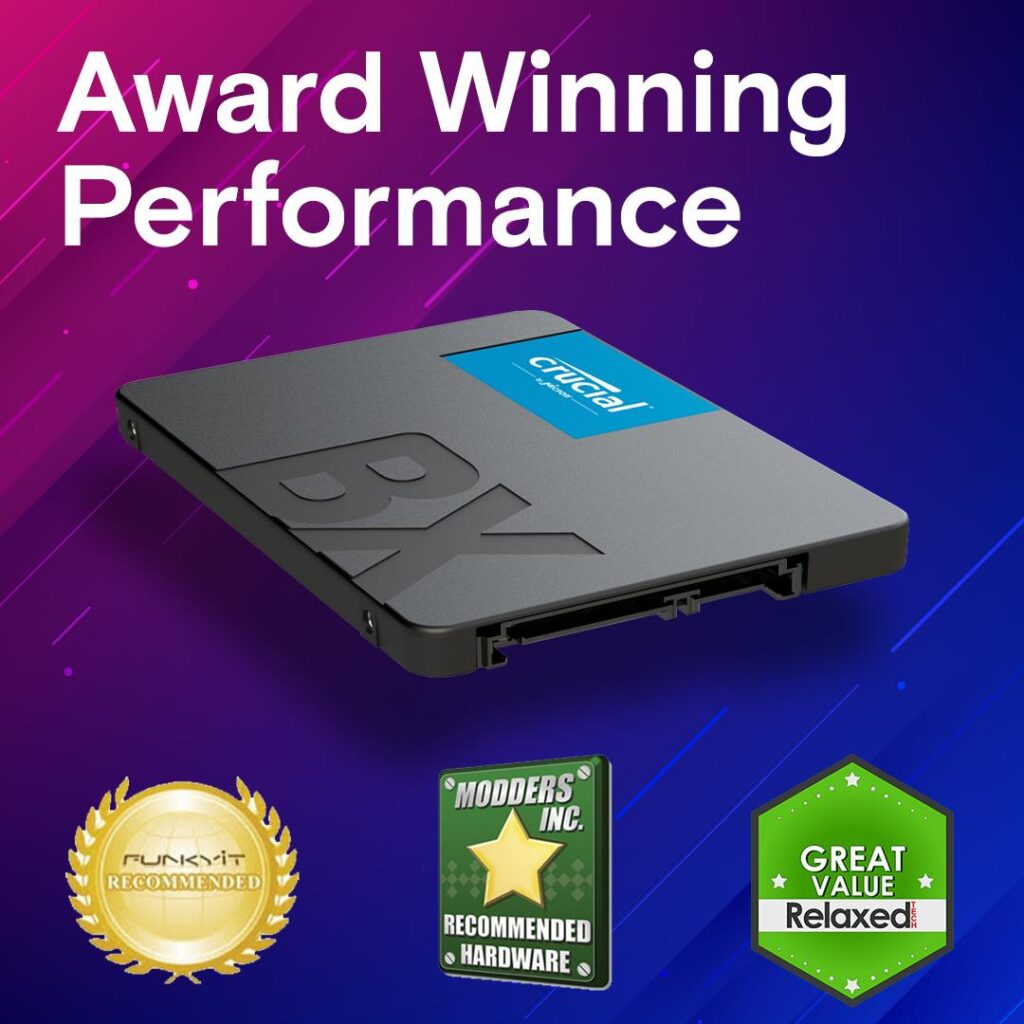 SSD|CRUCIAL|BX500|4TB|SATA 3.0|Write speed 500 MBytes/sec|Read speed 540...