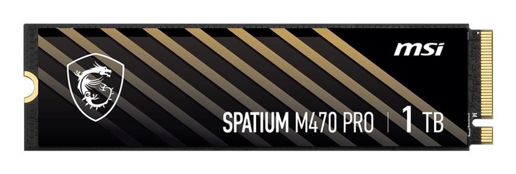 SSD|MSI|SPATIUM M470 PRO|1TB|M.2|PCIe Gen4|NVMe|3D NAND|Write speed 4500...