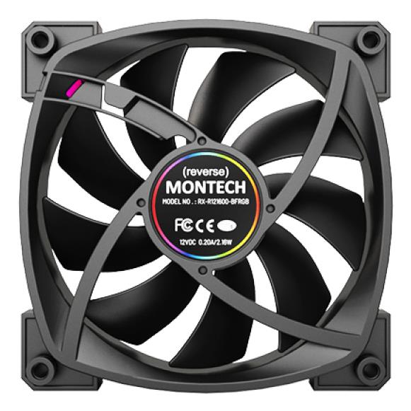 Ventilaator 120MM/RX120 PWM BLACK MONTECH