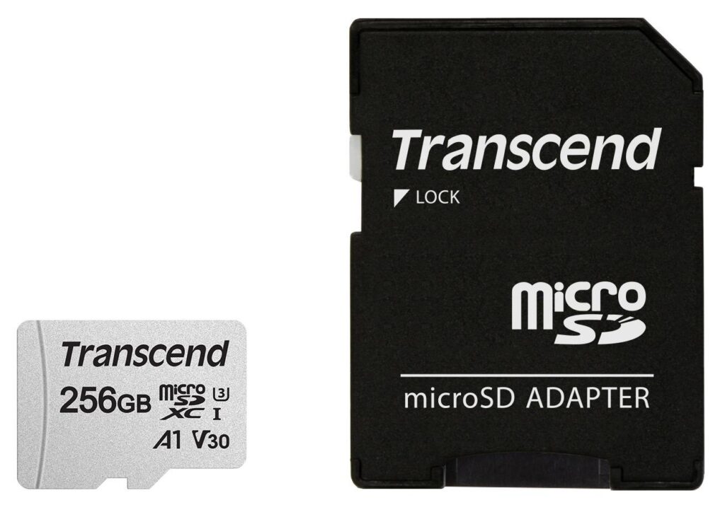MÄLUKAART SDXC 256GB W/ADAP/C10 TS256GUSD300S-A TRANSCEND