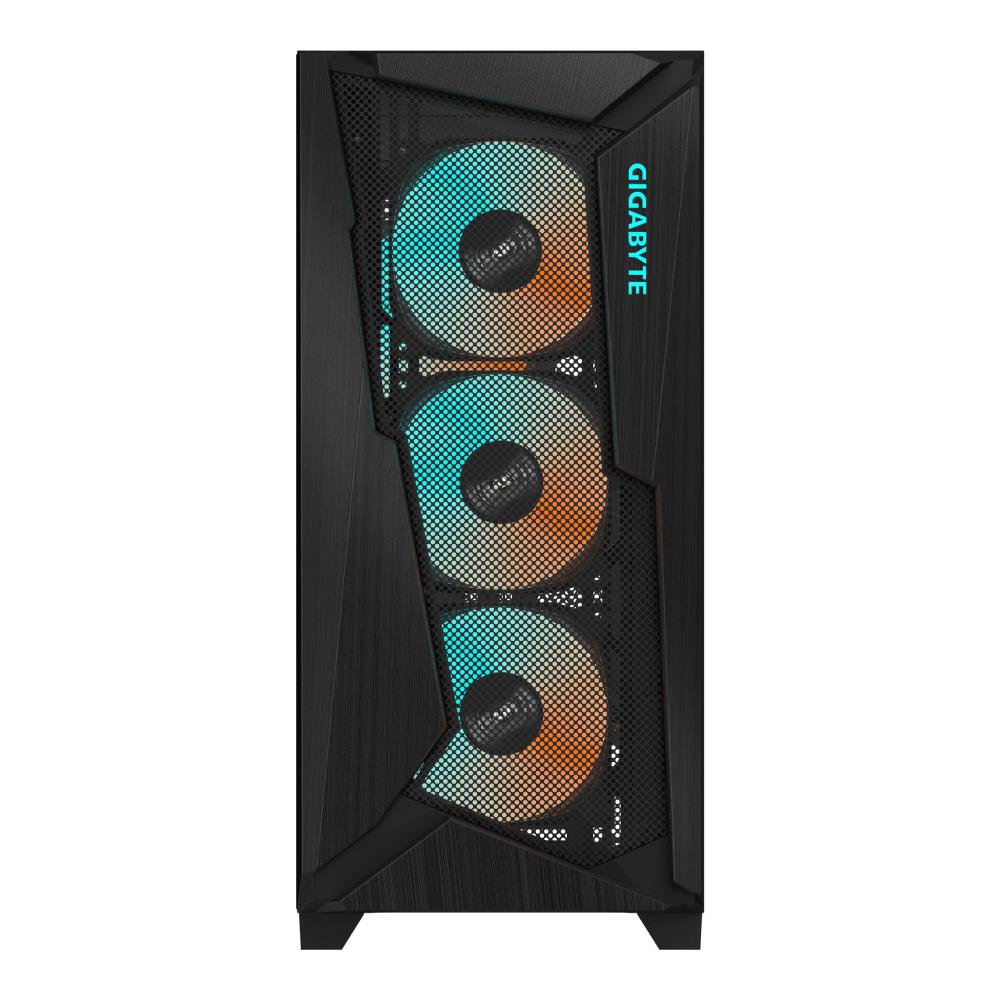 Case|GIGABYTE|C301G V2 BLACK|MidiTower|Case product features Transparent...