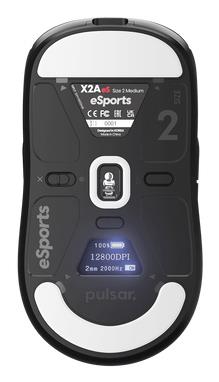 MOUSE USB OPTICAL WRL X2A/ES SIZE2 BLACK PX2AES21 PULSAR