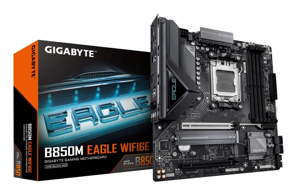 Mainboard|GIGABYTE|AMD B850|SAM5|Micro-ATX|Memory DDR5|Memory slots 4|B8...