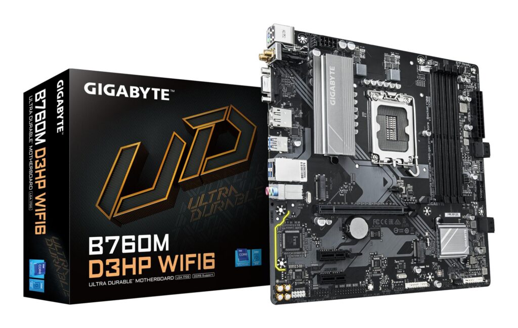 Emaplaat|GIGABYTE|Intel B760 Express|LGA1700|Micro-ATX|Memory DDR5|Memo&...