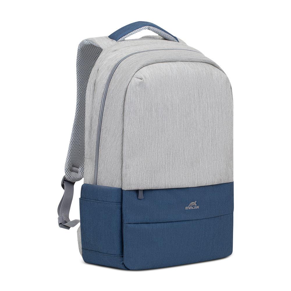 NB BACKPACK ANTI-THEFT 17.3″/7567 GREY/DARK BLUE RIVACASE