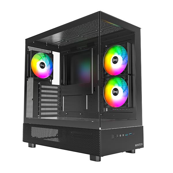 Case|MONTECH|XR|MidiTower|Not included|ATX|MicroATX|MiniITX|Colour Black...