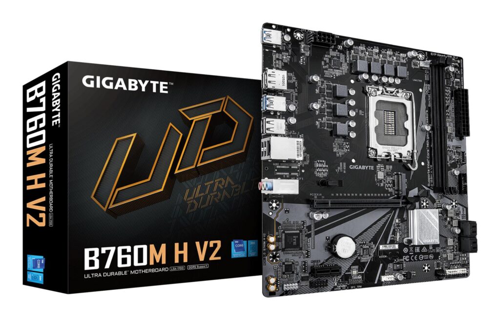 Mainboard|GIGABYTE|Intel B760 Express|LGA1700|Micro-ATX|Memory DDR5|Memo...