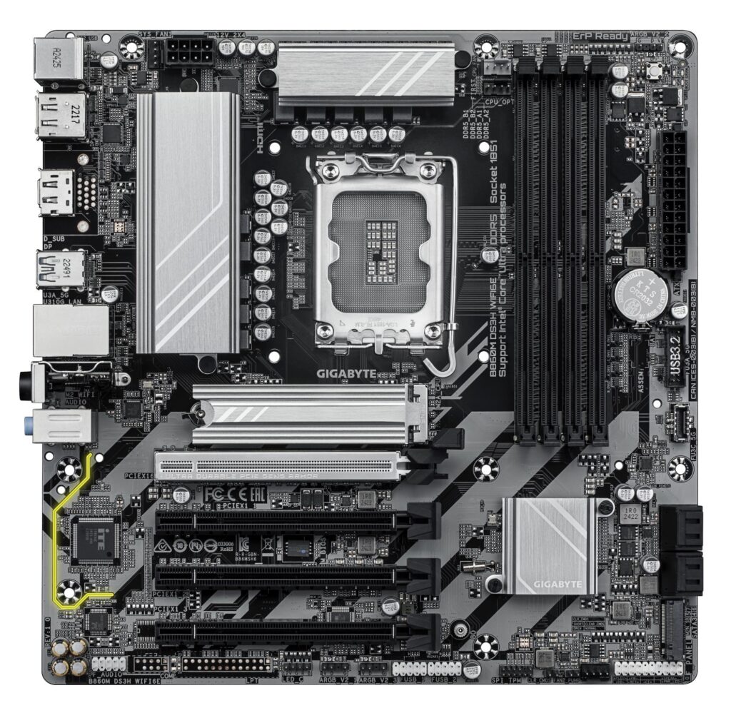 Mainboard|GIGABYTE|Intel B860 Express|LGA1851|Micro-ATX|Memory DDR5|Memo...