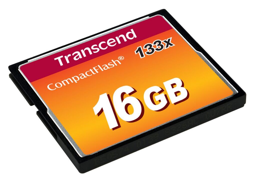 MEMORY COMPACT FLASH 16GB/133X TS16GCF133 TRANSCEND