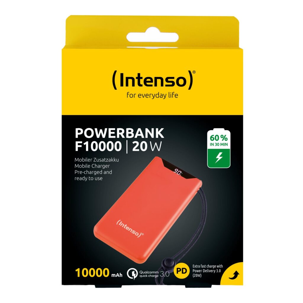 AKUPANK USB 10000MAH QC3.0/ORANGE F10000 7332038 INTENSO