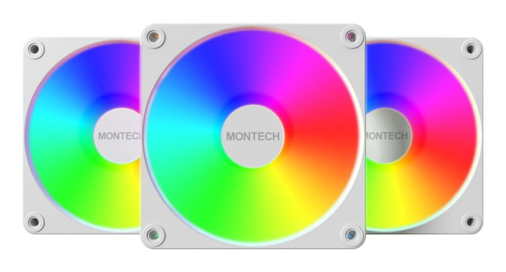 CASE FAN 120MM GF120R V2/ARGB PWM 3I1 (W) MONTECH