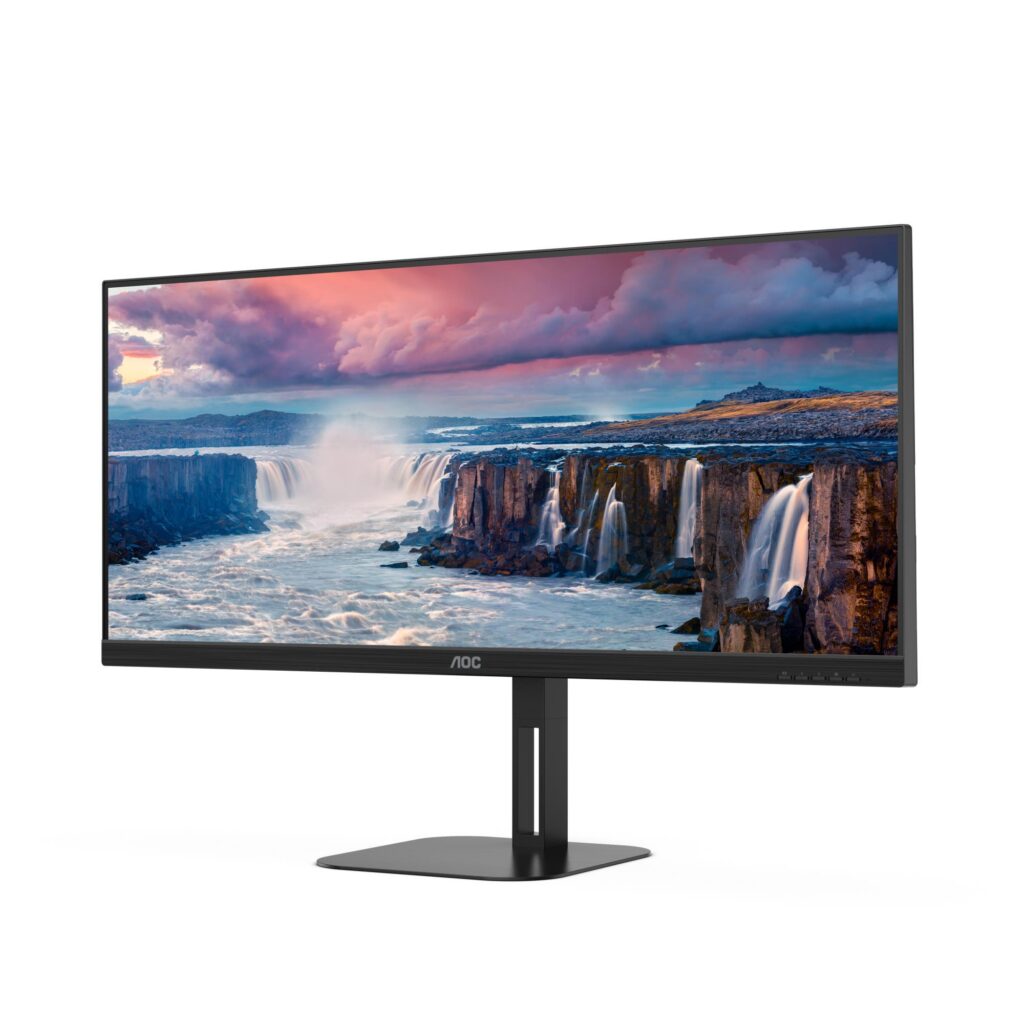 LCD Monitor|AOC|34 “|3440 x 1440 pixels|UltraWide Quad HD|Native a...