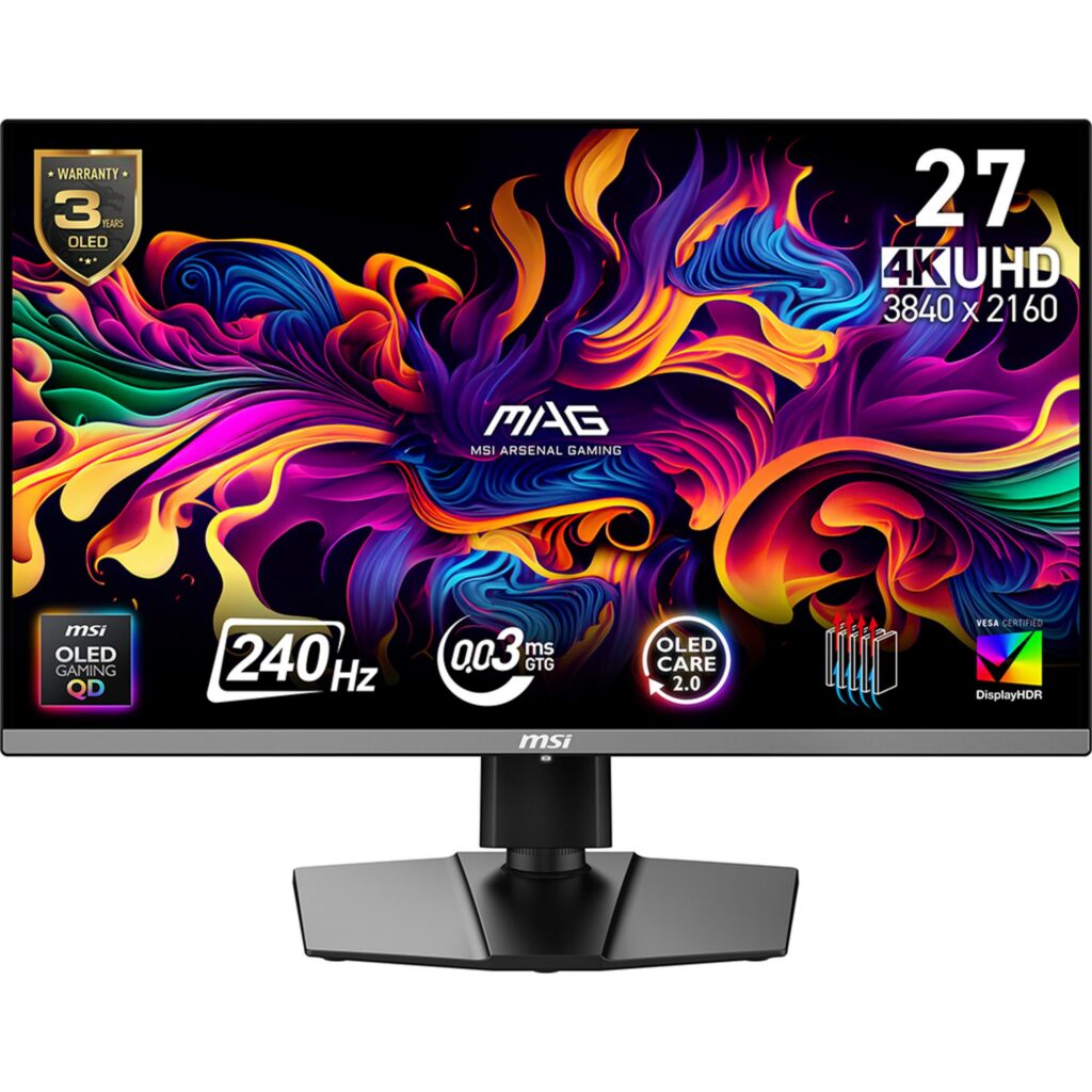 Monitor|MSI|26.5 “|3840 x 2160 pixels|4K Ultra HD|Native aspect ra...