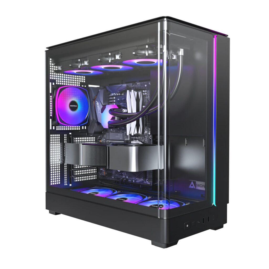 Case|MONTECH|micro ATX/Mini-ITX|Black|Midi Tower|PC|KING 45 PRO|KING45PR...