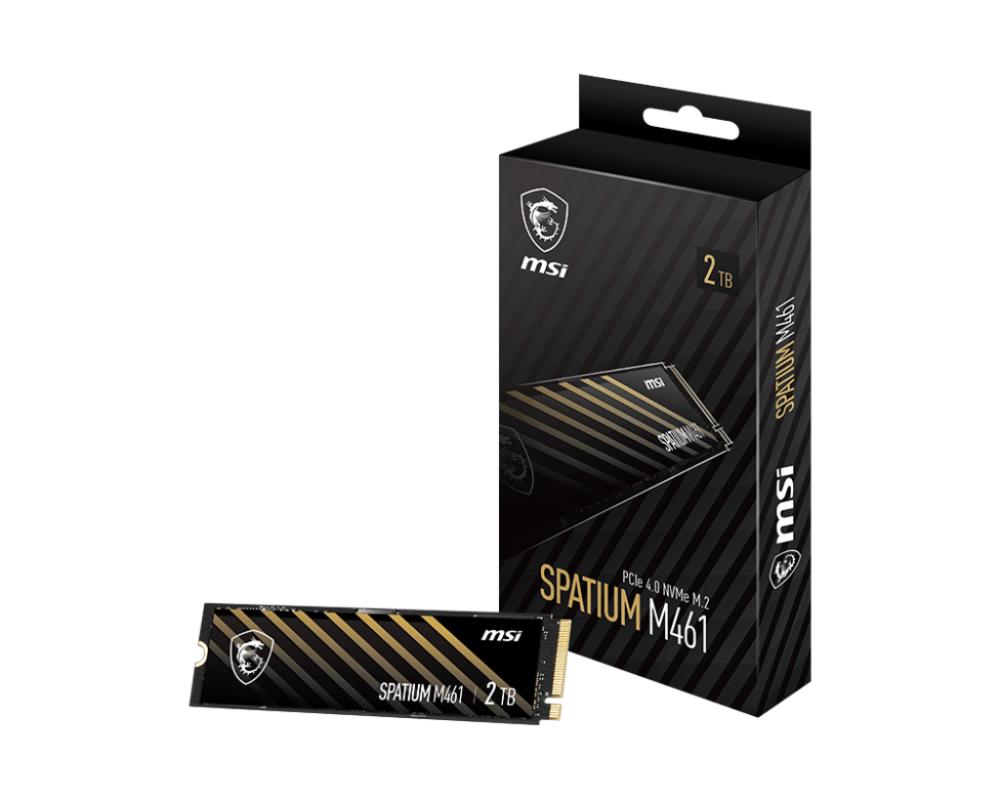 SSD|MSI|SPATIUM M461|2TB|M.2|PCIE|NVMe|3D NAND|Write speed 4200 MBytes/s...
