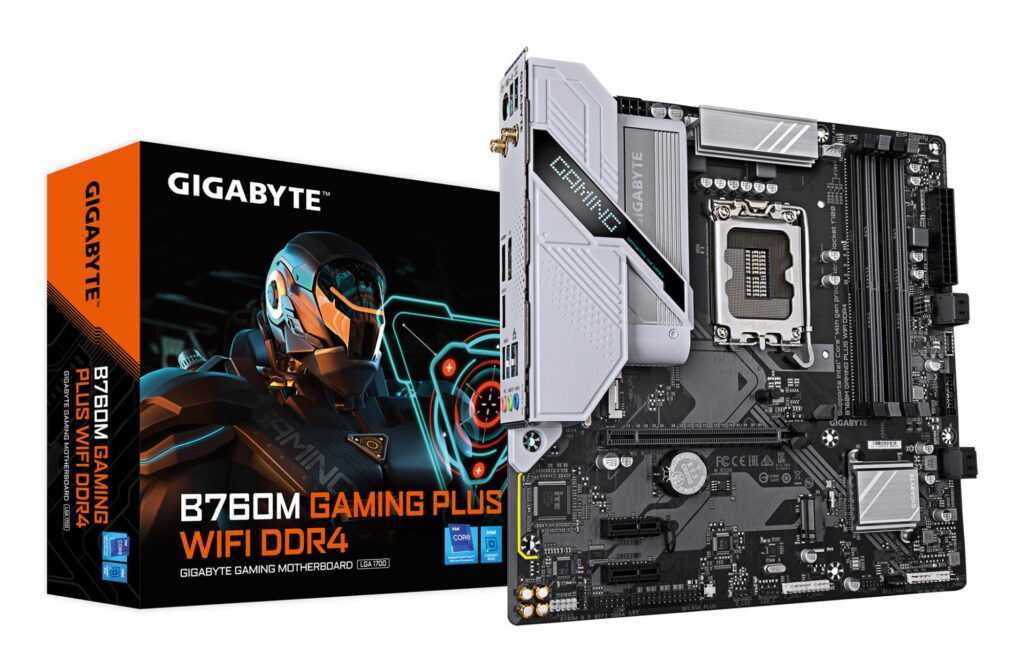 Emaplaat|GIGABYTE|Intel B760 Express|LGA1700|Micro-ATX|Memory DDR4|Memo&...
