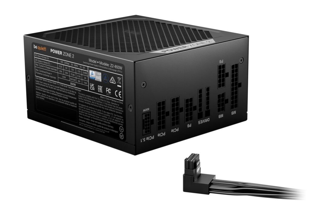 Power Supply|BE QUIET|POWER ZONE 2|850 Watts|Peak Power 920 Watts|Effici...