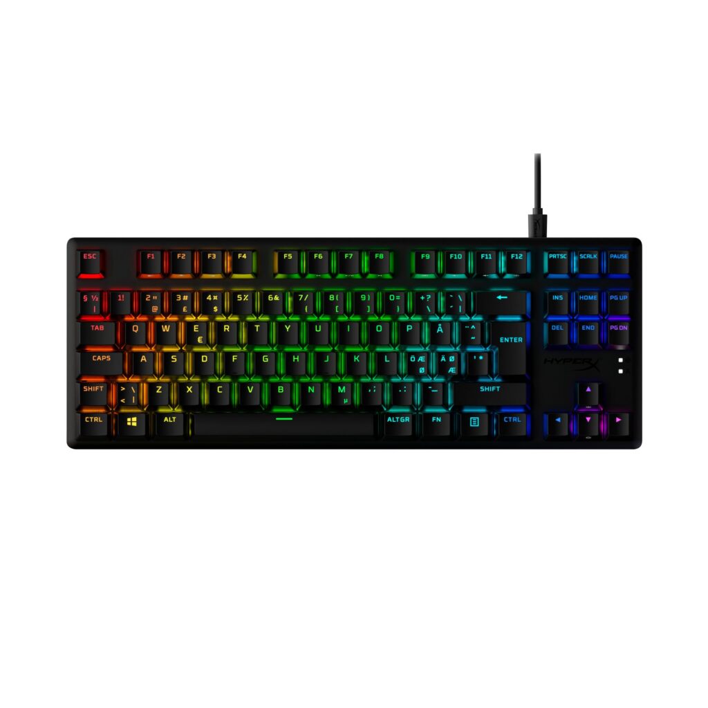 Klaviatuur ALLOY ORIGINS CORE/PBT HX AQUA 639N9AA#ABA HYPERX