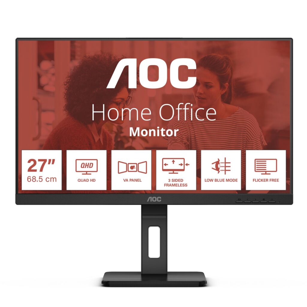 LCD Monitor|AOC|27 “|2560 x 1440 pixels|Quad HD|Native aspect rati...