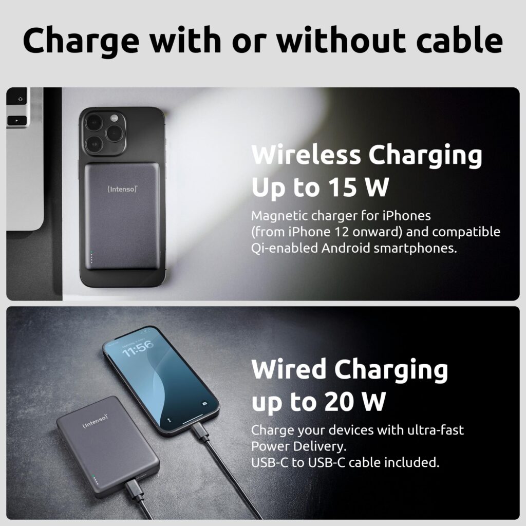 AKUPANK USB 10000MAH MAG/GREY 7344034 INTENSO