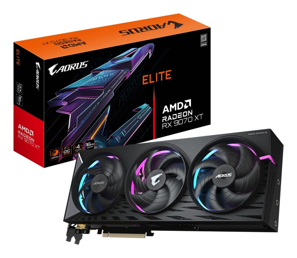 Videokaart|GIGABYTE|AMD Radeon RX 9070 XT|16 GB|GDDR6|256 bit|PCIE 5….