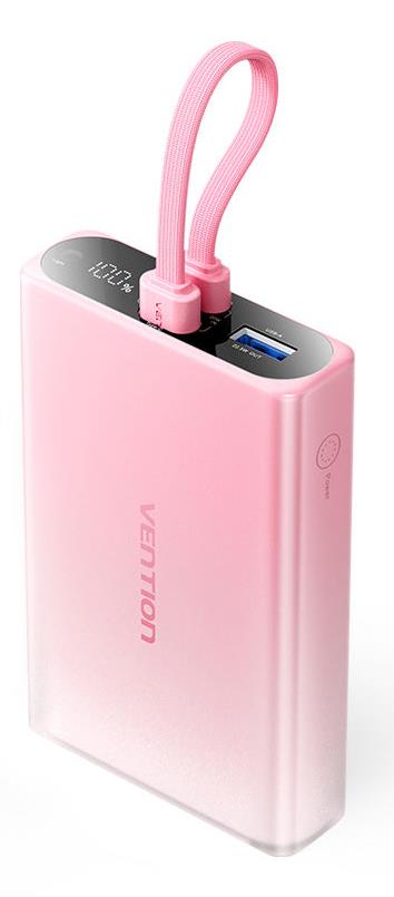 AKUPANK USB 10000MAH 22.5W/PINK FHZP0 VENTION