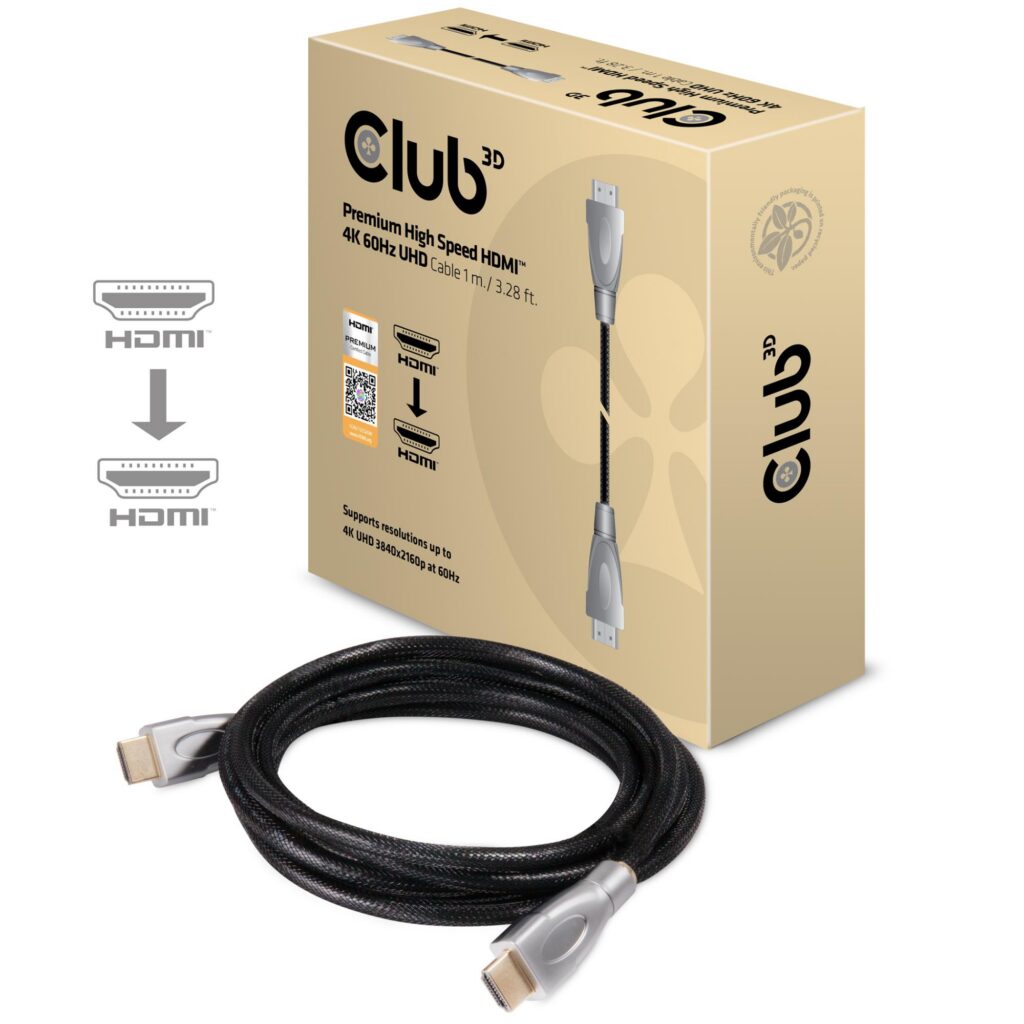 KAABEL HDMI TO HDMI 1M/M/M CAC-1311 CLUB3D
