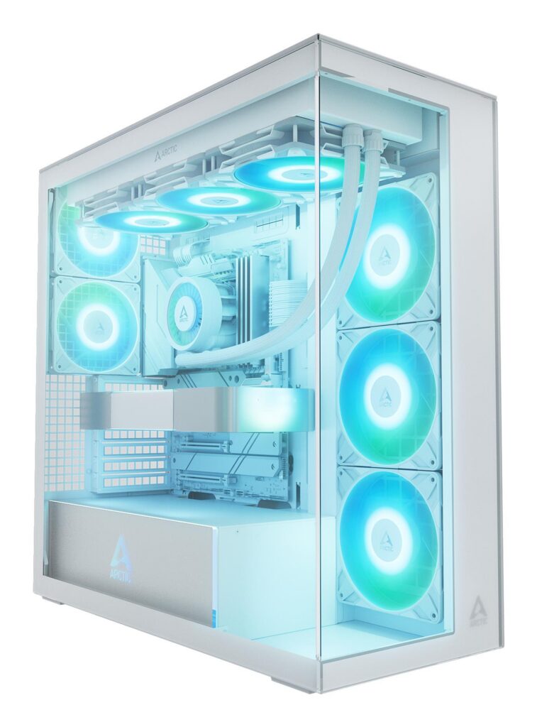 Case|ARCTIC|Xtender (White)|MidiTower|Case product features Transparent panel|Not included|Colour White|ACPCC00014A