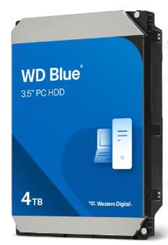 HDD|WESTERN DIGITAL|Blue| 4 TB|Serial ATA III|Buffer 128 MB|5400 RPM|3.5...