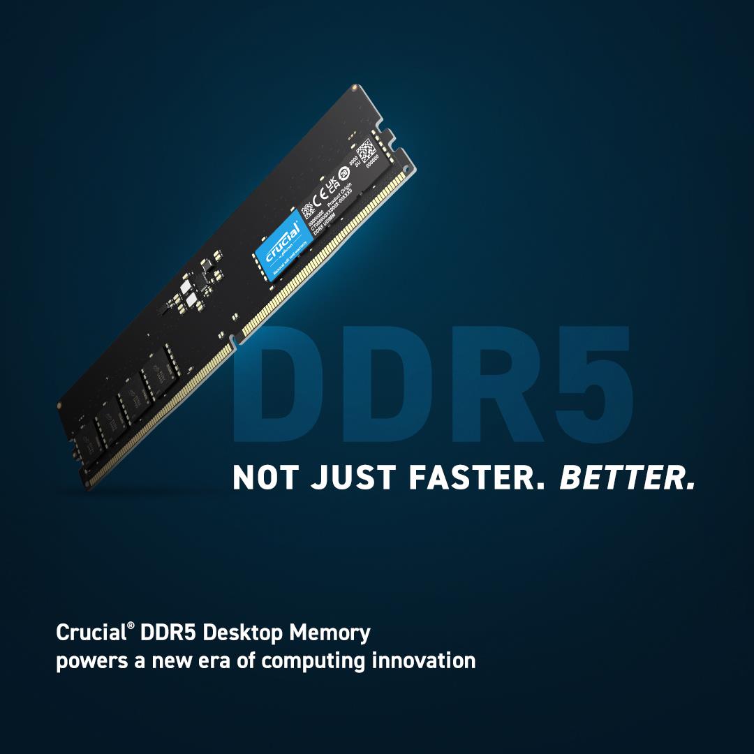 Muutmälu 16GB DDR5-5600/CT16G56C46U5 CRUCIAL