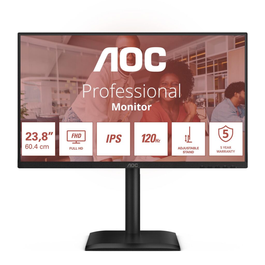 LCD Monitor|AOC| 60.5 cm (23.8″)|1920 x 1080 pixels|Full HD|Native...